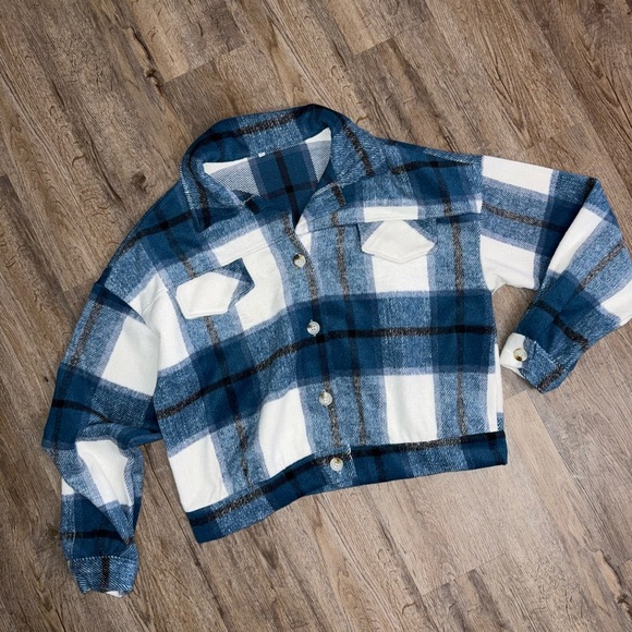 Thick Plaid Shacket - Picture 1 of 8
